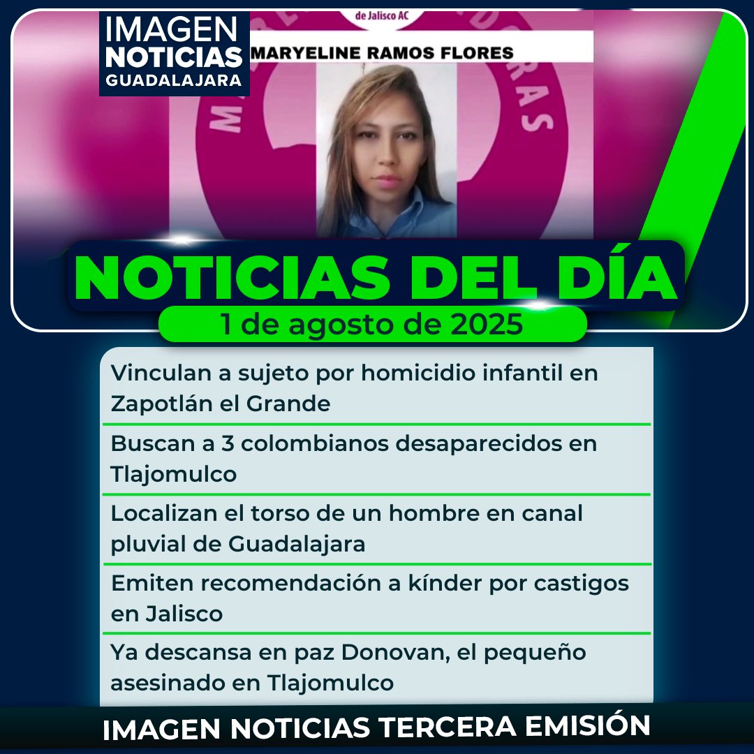 ¡Buenas noches! Mantente informado con las noticias más importantes de #Jalisco.

➡️ Consulta todos los detalles en el programa completo: youtu.be/9RfCNnBFjX4

#ImagenTelevisión #ImagenNoticias #Guadalajara #Jalisco #Noticias
