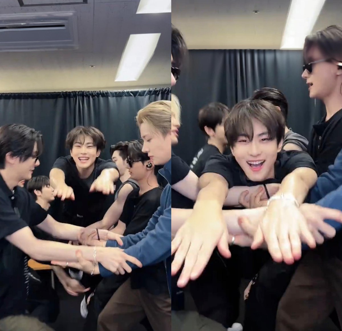 jollywonie's tweet photo. Catching their baby cat leader, my heart can't handle this 😭😭😭 https://t.co/50rrX4xvJf