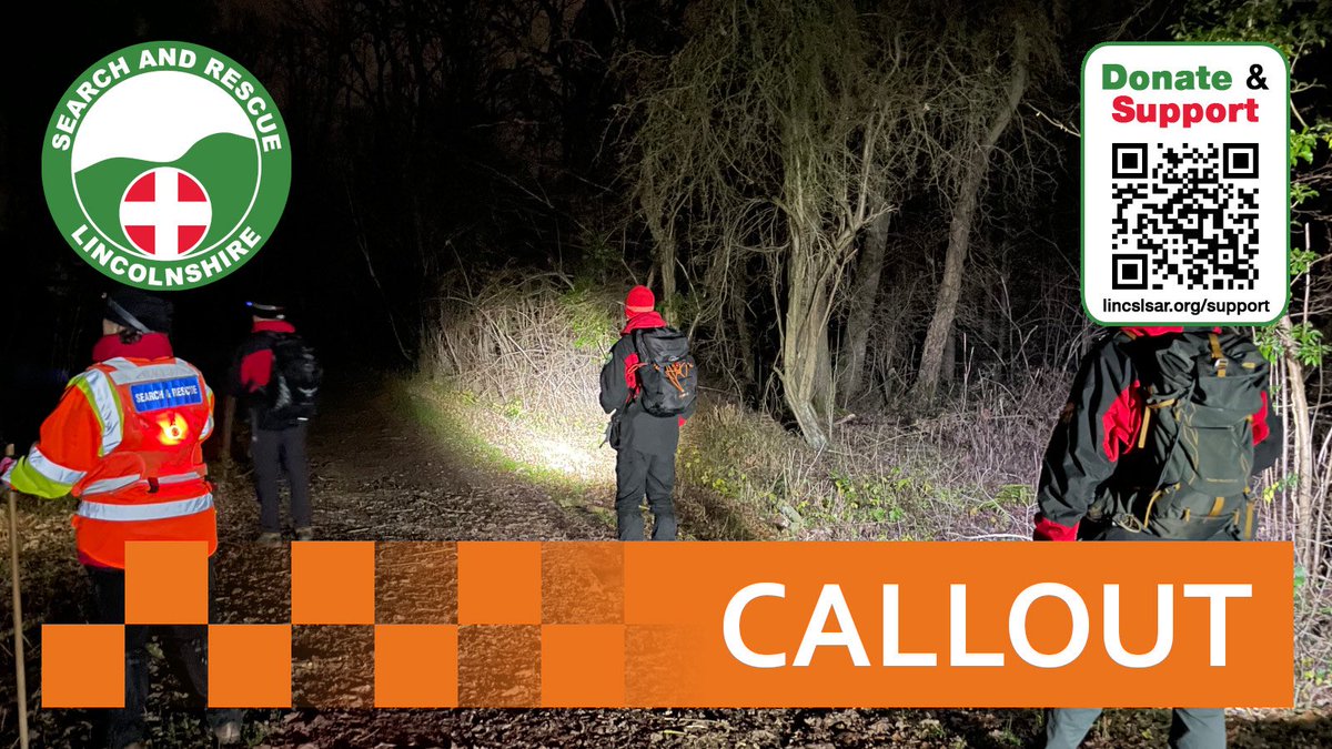 CALLOUT: Overnight the team deployed to the NW of the county assist <a href="/LincsPolice/">Lincolnshire Police</a>, returning home in the early hours. 
Thank you team for a fantastic response!
#SearchAndRescue 
#Lincolnshire