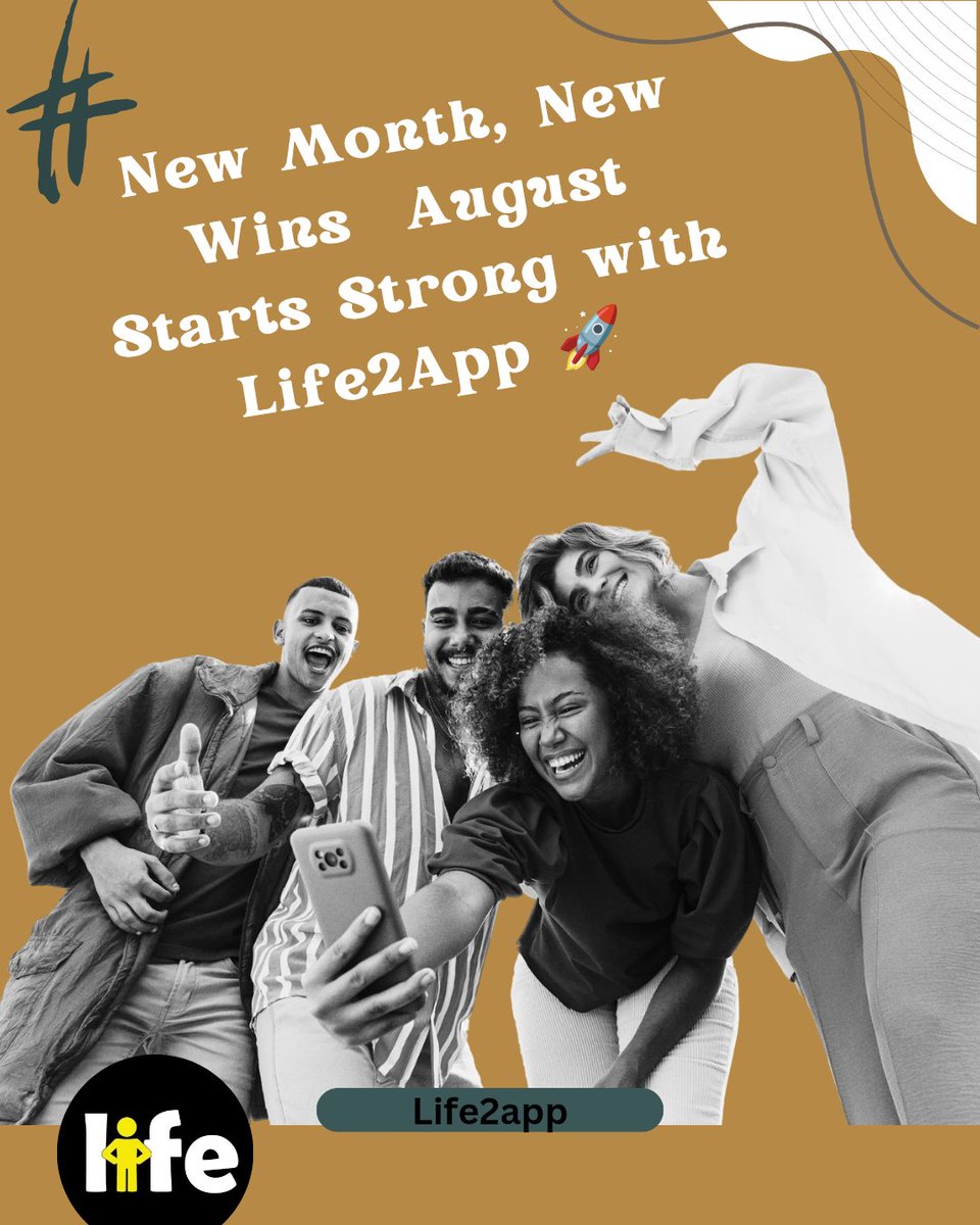 Hello Life2App Fam! 💚
Happy New Month and welcome to August  a fresh chapter filled with opportunities, growth, and even bigger milestones for our amazing community

🧵 Let’s take a moment to reflect and get excited about what’s ahead:

🌟 Thank You for a Successful Presale!