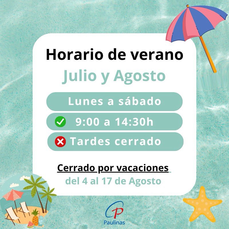 Último día abiertos, antes de las vacaciones 😎👇