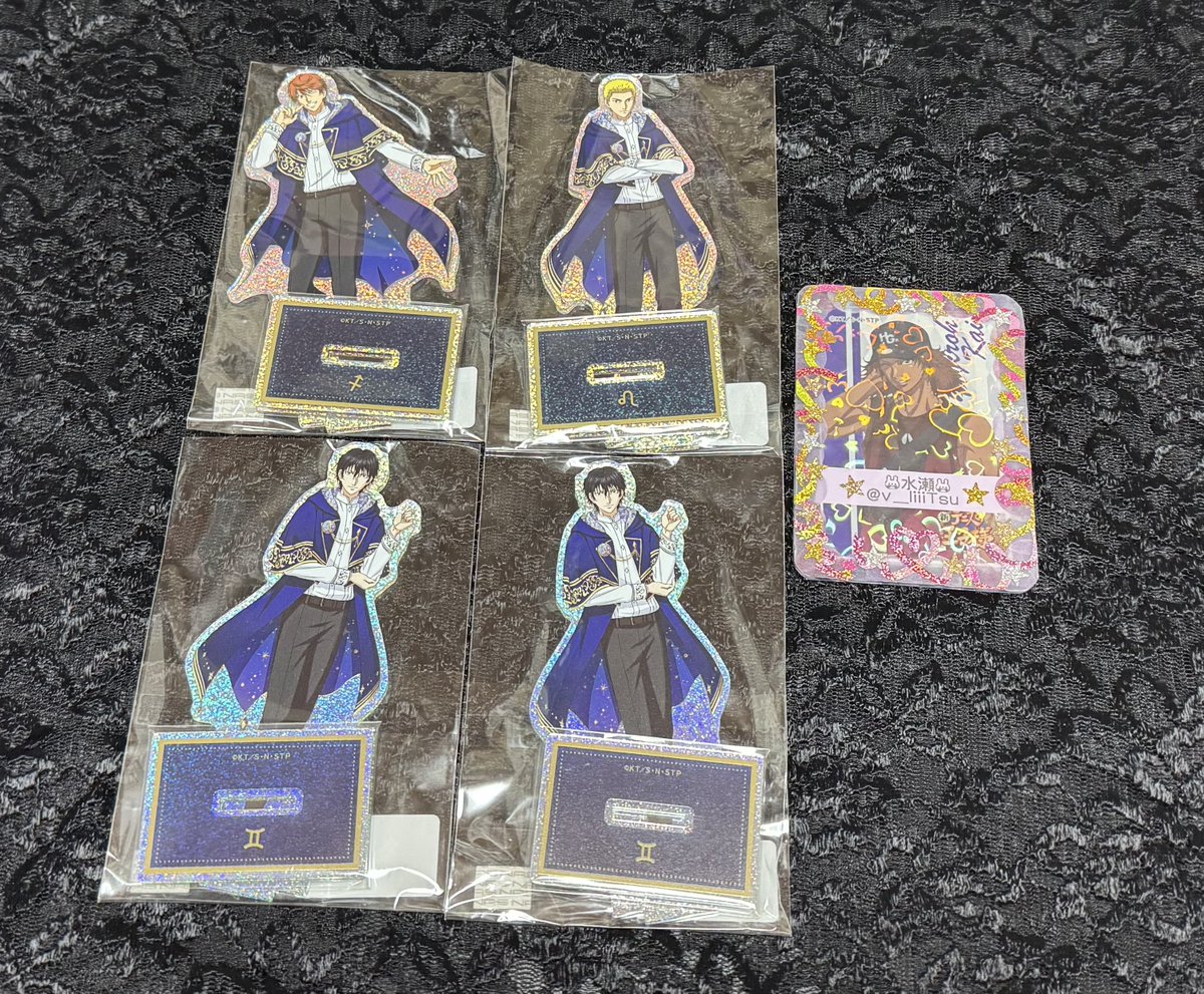 【交換】新テニスの王子様 新テニ テニプリwebpon ウェブポン webポン 星座

▼譲
B賞 ラメアクリルフィギュア
橘・千石・観月(2)

▼求
B賞 ラメアクリルフィギュア
甲斐裕次郎

郵送での交換のみ📮
お気軽にお声かけ下さい🐰！