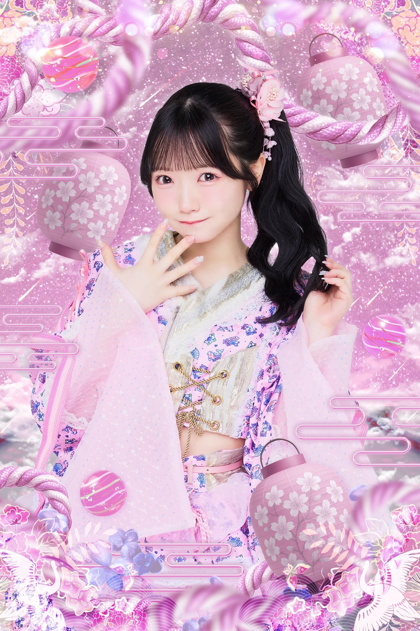 後藤真希 オンラインガチャS賞 タペストリー ポスター 後藤真希デビュー25周年♡レジェンドコラボステージ」の様子