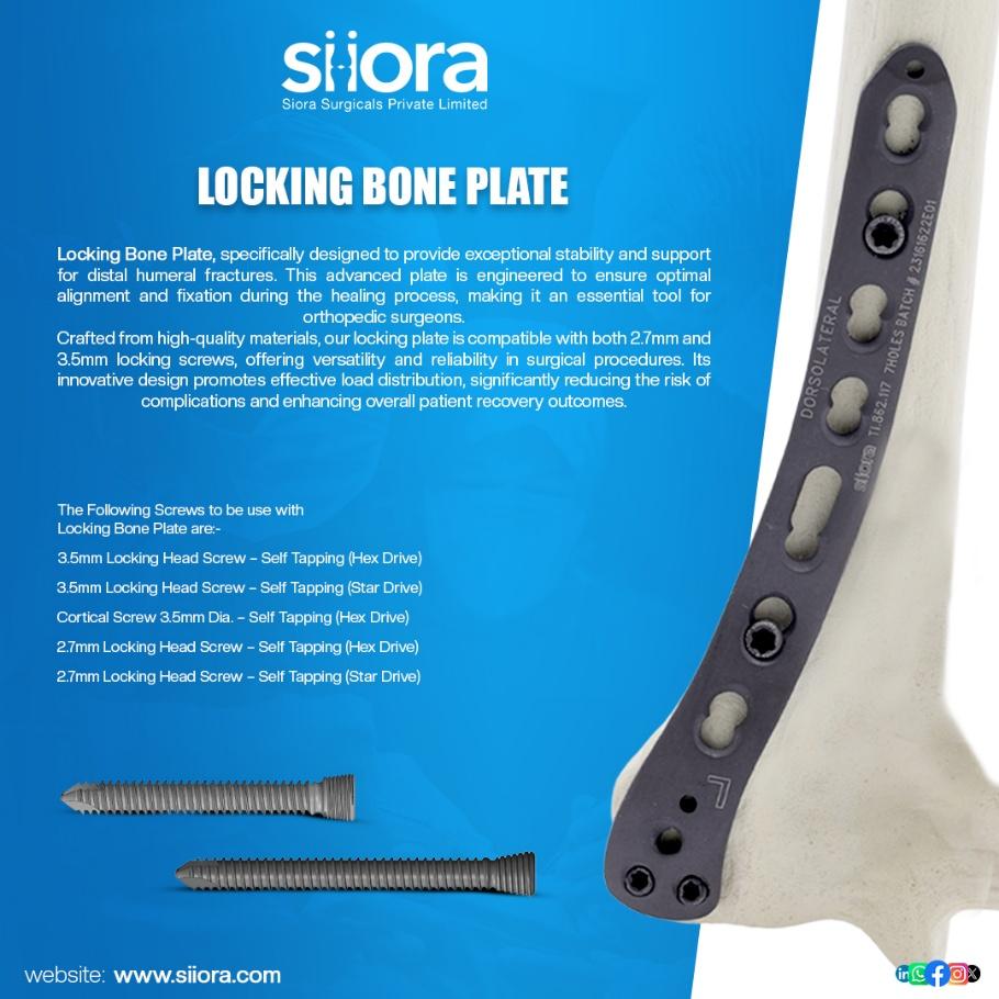 siorasurgicals's tweet image. The Locking Bone Plate by Siora Surgicals Pvt. Ltd. is designed for reliable fixation in complex fractures, ensuring optimal stability and promoting faster bone healing.
siiora.com/helix-locking-…
#LockingBonePlate #OrthopedicImplants  
#LockingPlateSystem #SioraSurgicals