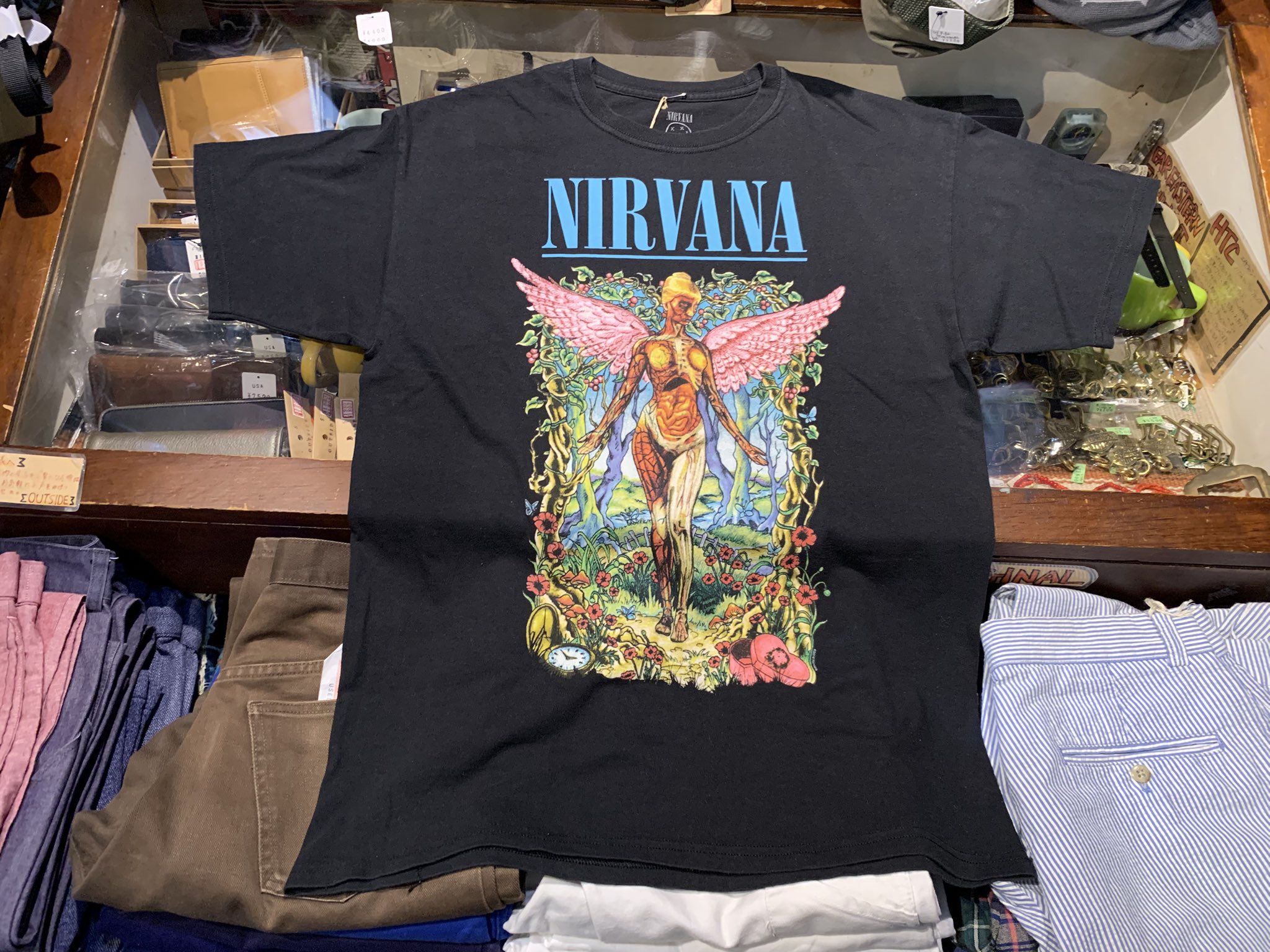 デッドストック NIRVANA ニルヴァーナ ニルバーナ Tシャツ バンド 古着 バンドtシャツ ロックtシャツ 長袖 NIRVANA Tシャツ ニルバーナ