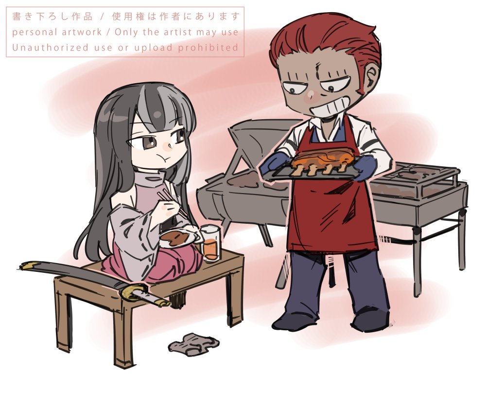 ふぁてび卓のファンアートです