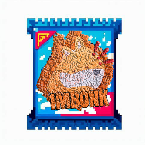 1MBONK's tweet photo. snack for the degens 
tape flavored, moon powered 🚀
$1MBONK  once you open it, no going back https://t.co/7xDMHNTTIv
