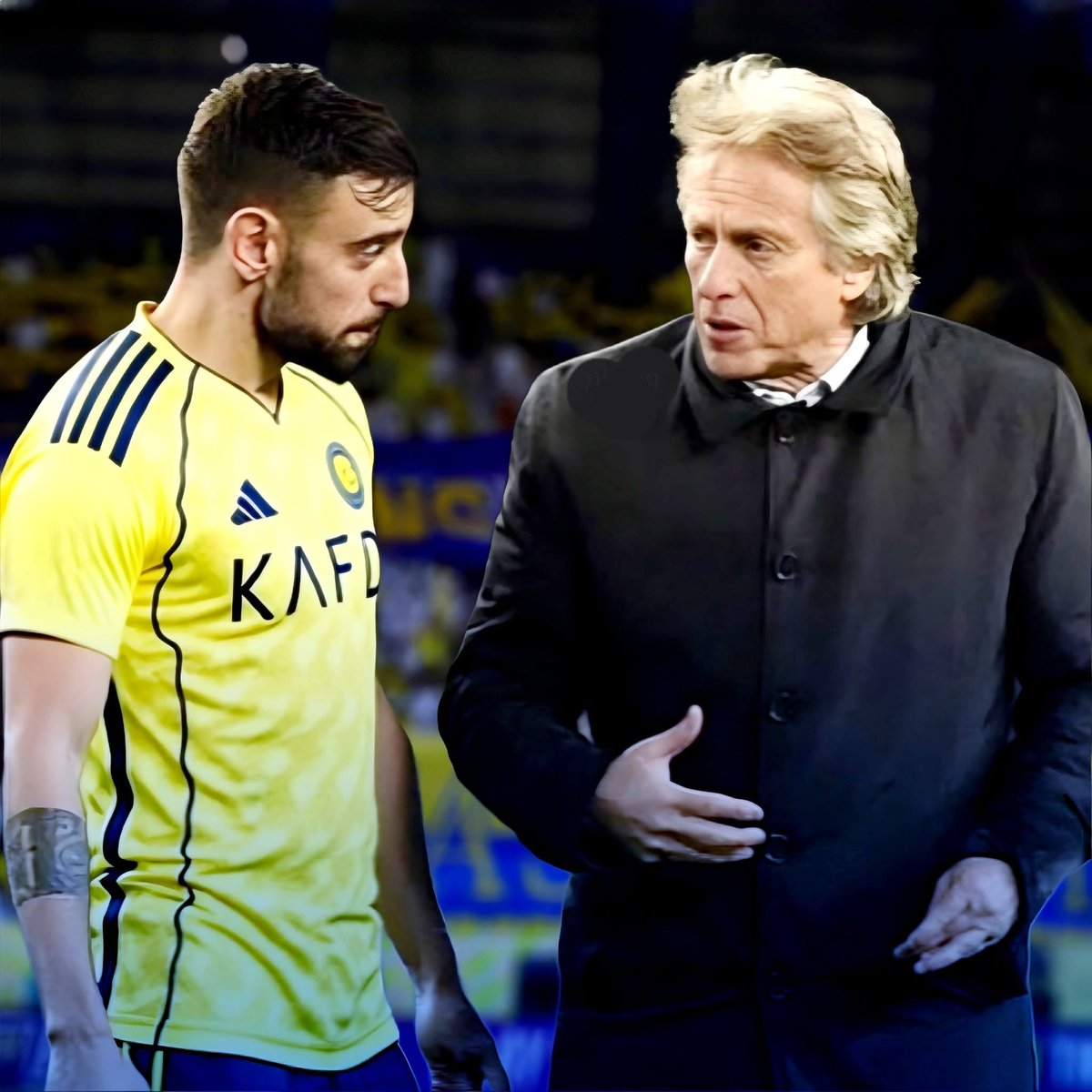 أنباء 🚨
خيسوس سيلعب دورا في اقناع برونو فيرنانديز بالقدوم للنصر ✅️