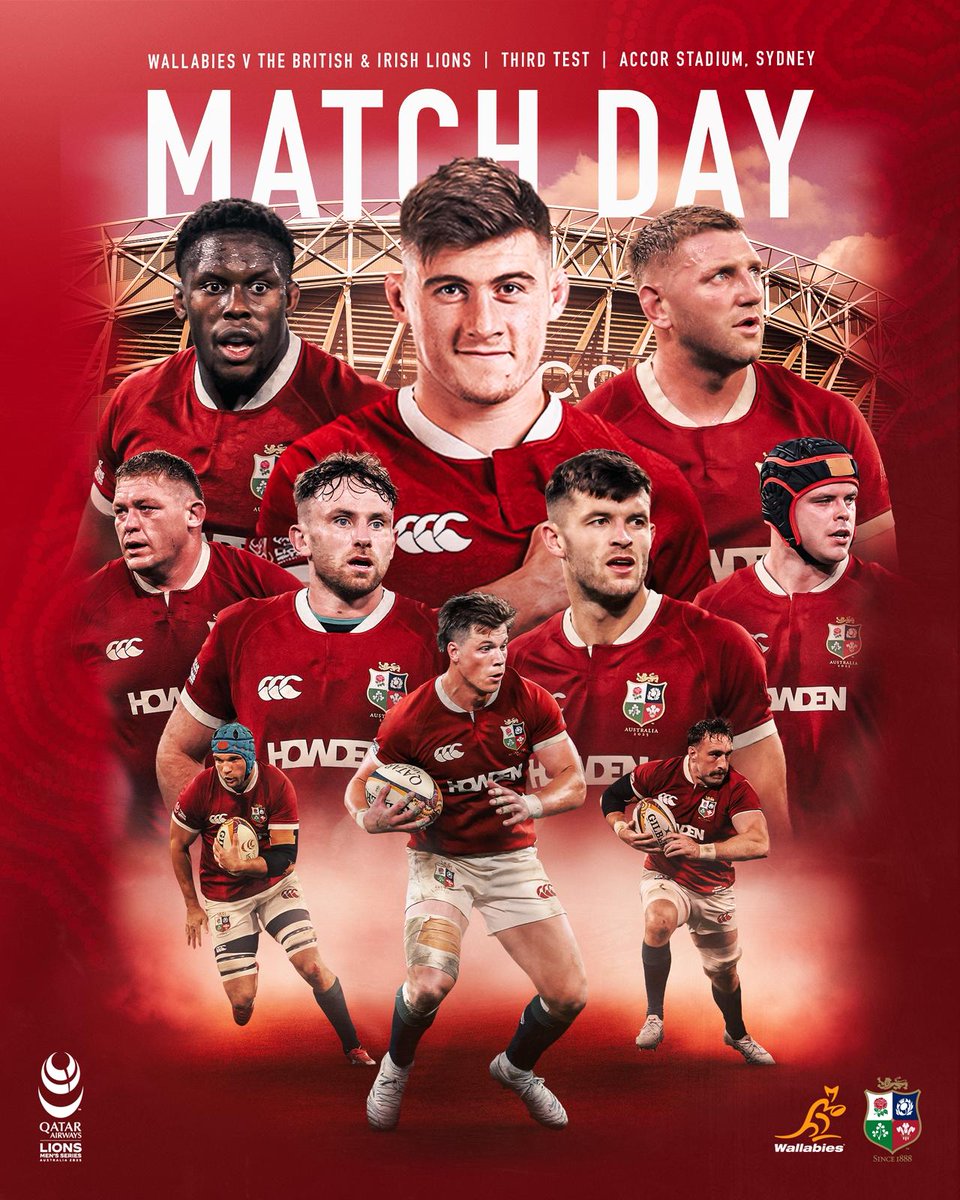 The final Match Day in Sydney! 🦁

#Lions2025