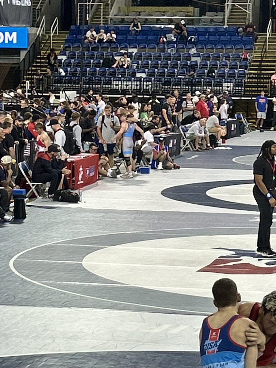 GarrettVwrestle's tweet photo. Grateful to be able to compete at Junior Nationals. I went 2-2 in freestyle and 5-2 making the blood round in Greco-Roman. https://t.co/Ly4ArIEFeq