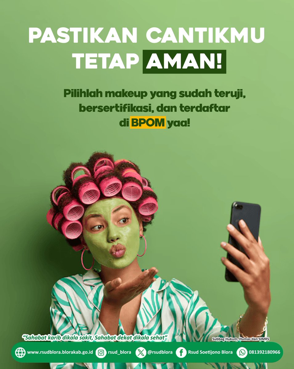 Cantik itu boleh, tapi jangan sampai membahayakan kesehatan ya! Berikut ini 5 bahan berbahaya yang sering ditemukan pada kosmetik ilegal:
Gunakan hanya kosmetik yang berizin BPOM dan baca label sebelum membeli! Cantik itu aman, sehat, dan sadar bahan!