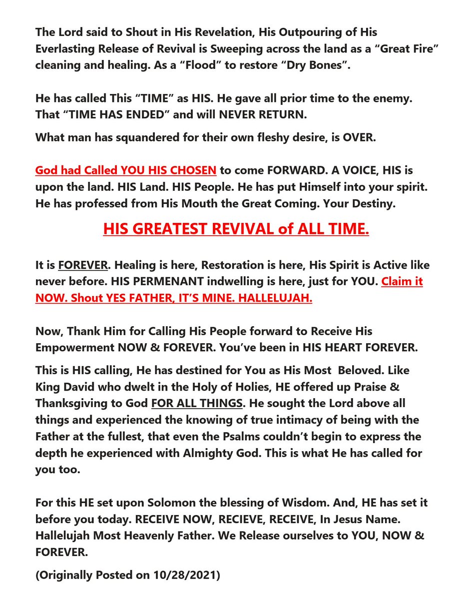 Dave_xrplion (@davexrp_qfs_1) on Twitter photo Part 2 of Yahuah's Declaration of His "ETERNAL REVELATION" having been released. Part 2 of Yahuah's Declaration of His "ETERNAL REVELATION" having been released.