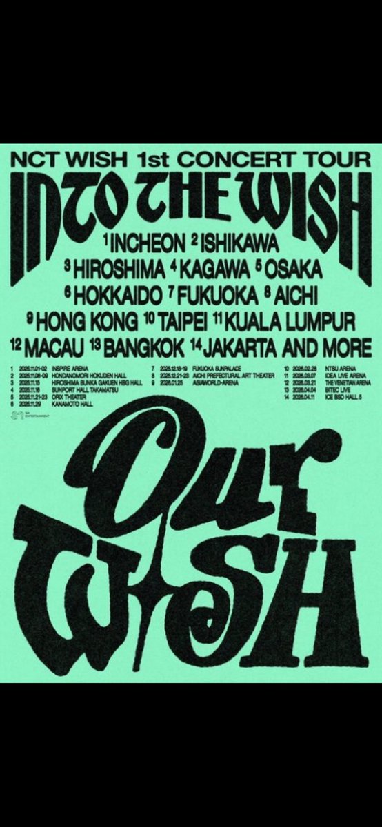 엔시티 위시 NCT WISH 1st CONCERT TOUR ‘INTO THE WISH : Our WISH

반응이 좋아서 3분 더 추첨 하겠습니다!

엔시티위시 무료 대리티켓팅 3장 이벤트 !!

참여방법 
1. 계정 팔로우 
2. RT 후 게시글 ❤️눌러주세요
3. 댓글에 참여완료.

#NCTWISH #nct #무료티켓팅 #이벤트
#무료댈티 #엔시티