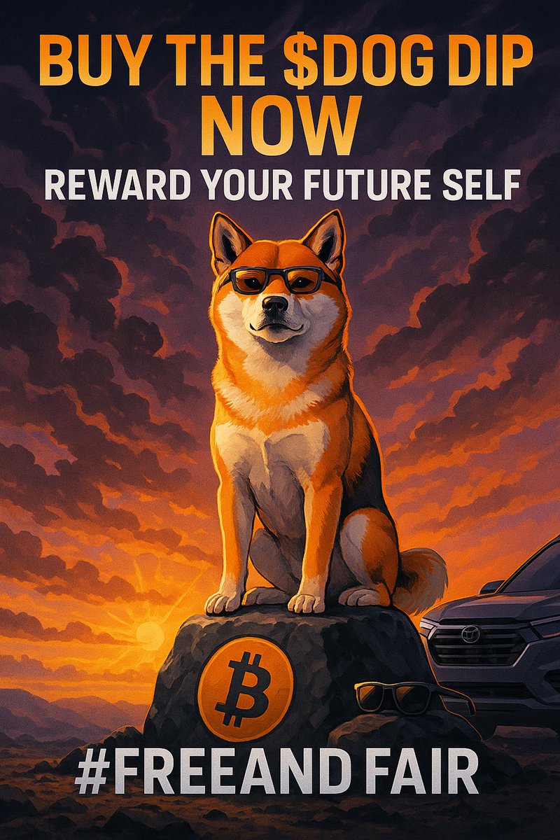 AmericanDerrick's tweet image. Reward your future self and buy $DOG now. #FreeAndFair #BTC @Krak @LeonidasNFT @cryptolution @arjunsethi @saylor @elonmusk