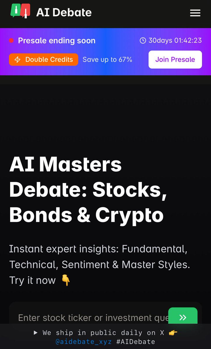 We’ve created the <a href="/aidebate_xyz/">AI Debate</a> project: a cohort of AI agents simulating investing maestros like Buffett, Cathie Wood, and others. Each agent has its own investment philosophy, personality, and research toolkit. Jusk ask “Can we still buy BSV?😂” 👉ai-debate.xyz
