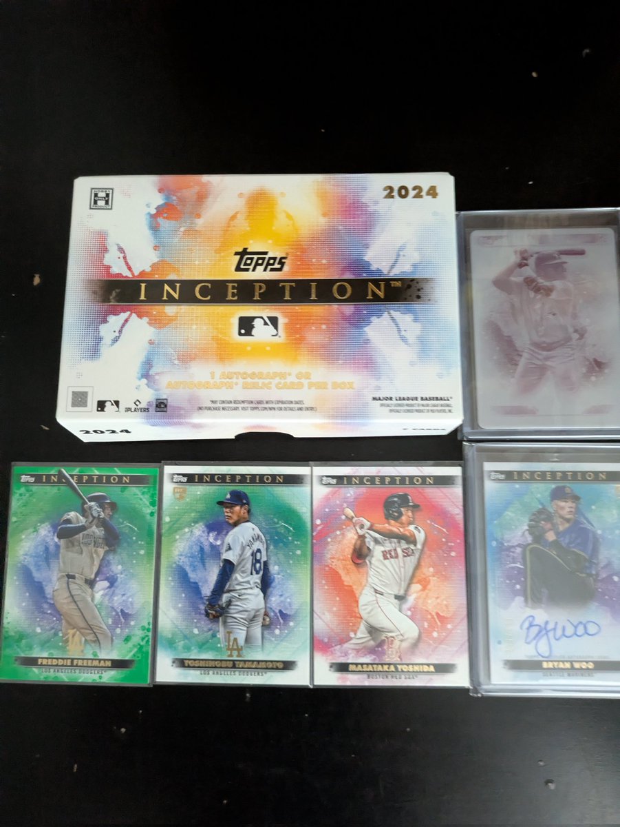 4ANR79pZenRTM29's tweet image. 開封振り返り
2024topps inception baseball
bryan woo  /299✨
guerrero jr  printing plate  1/1✨
#topps
#toppsinception