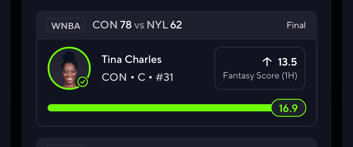 💸💎RayWPicks💎💸 (@raywpicks) on Twitter photo 🤑CASH ✅ Tina Charles
Over 13.5 1st Half FS🤑
🚨( Prop #27)🤩
⭐️Now we are going 10-3 on our Last 13 Free Props🤑🔥
$9.99 Premium patreon.com/RayWPicks
📊Research Tool- <a href="/OutlierDotBet/">Outlier.Bet</a> 👨🔬🧪 Free Trial Promo Code- start.outlier.bet/RayWPicks?me
#PrizePicks #sportsbetting 🤑CASH ✅ Tina Charles
Over 13.5 1st Half FS🤑
🚨( Prop #27)🤩
⭐️Now we are going 10-3 on our Last 13 Free Props🤑🔥
$9.99 Premium patreon.com/RayWPicks
📊Research Tool- <a href="/OutlierDotBet/">Outlier.Bet</a> 👨🔬🧪 Free Trial Promo Code- start.outlier.bet/RayWPicks?me
#PrizePicks #sportsbetting