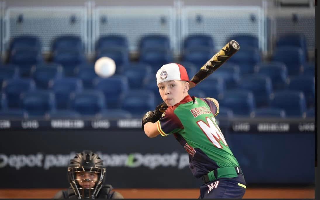 DomDriscoll22's tweet image. Throwback @PowerShowcase @Marlins #homerunderby #2028Class