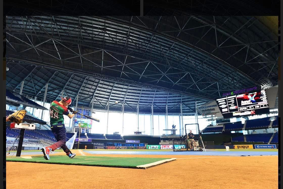 DomDriscoll22's tweet image. Throwback @PowerShowcase @Marlins #homerunderby #2028Class