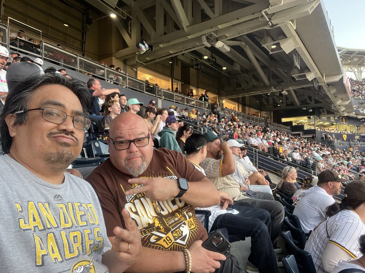 At home! Taking in a <a href="/Padres/">San Diego Padres</a> game! See ya #FriarFaithful