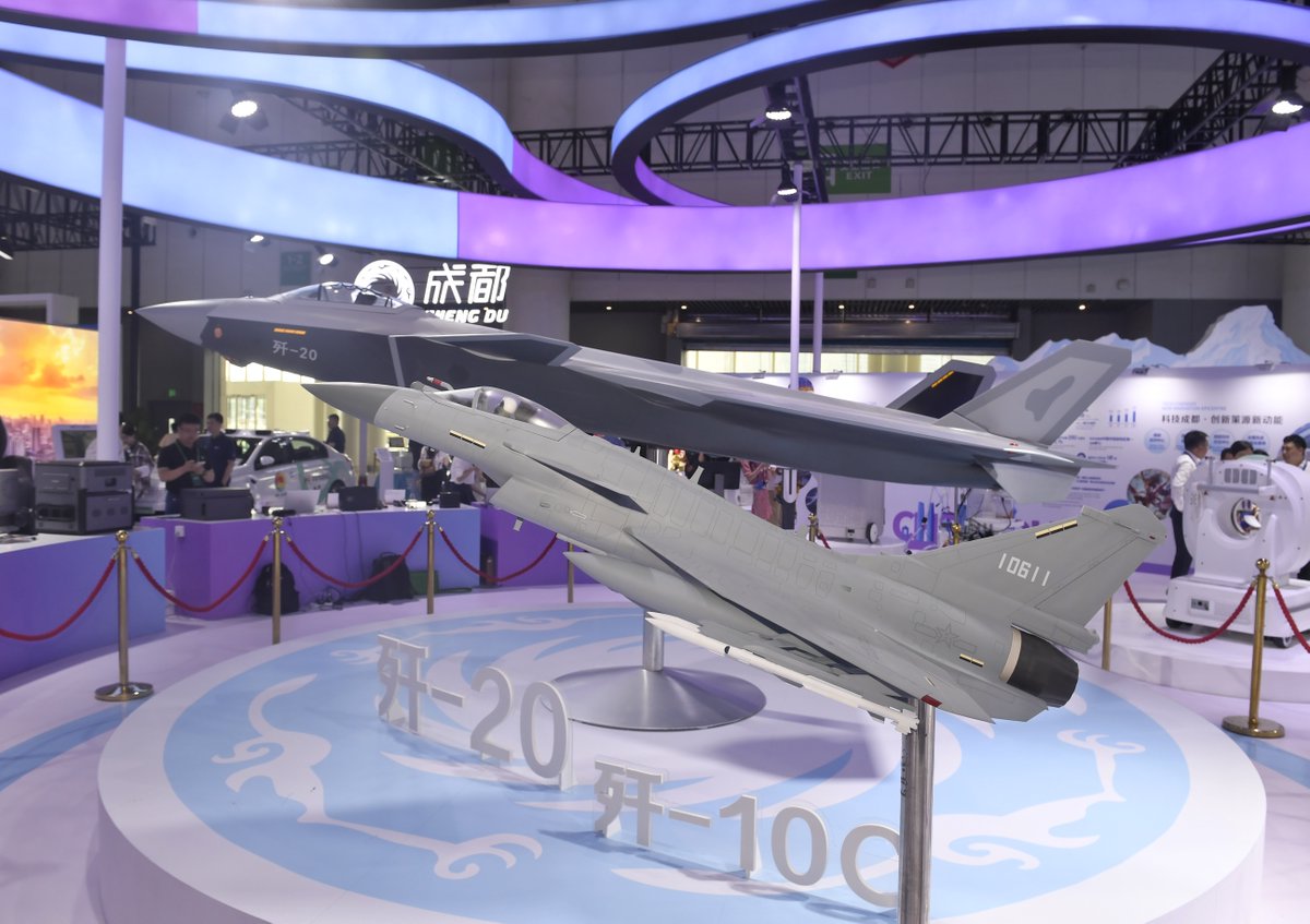ChinaDaily's tweet image. #China's J-10C fighter jet, which has received considerable attention since May due to its export variant's good performance in actual combat, is capable of defeating stealth fighters thanks to its networking capability and support from other platforms. #J10C
