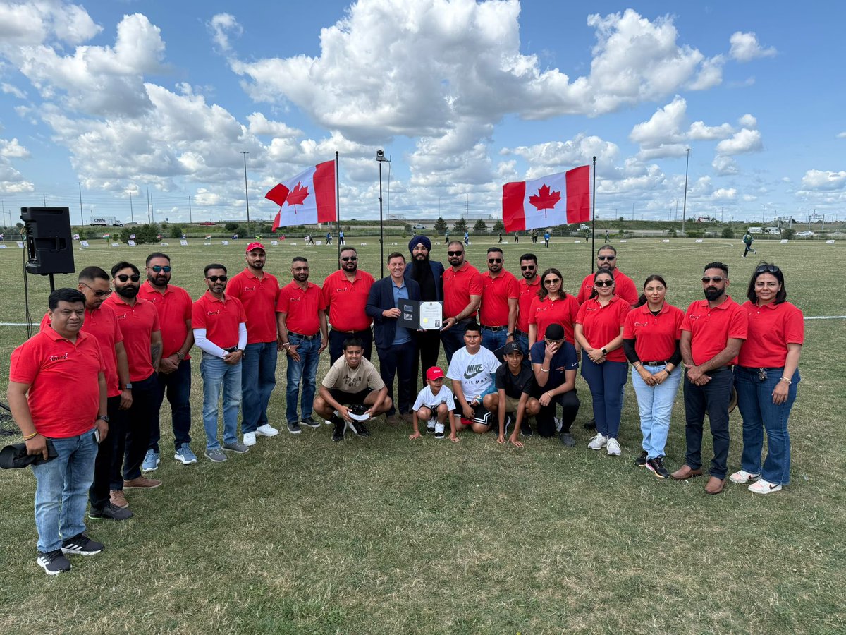 Happy to inaugurate the 3rd annual Index Cricket Cup in #Brampton along with Cllr <a href="/gurpartapstoor/">Gurpartap Singh Toor</a>