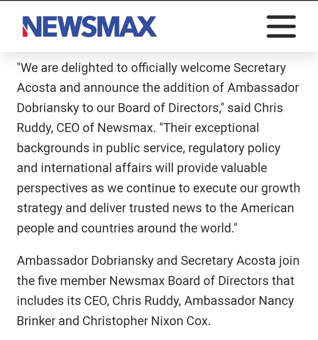 <a href="/highbrow_nobrow/">The Intellectualist</a> <a href="/Acyn/">Acyn</a> Alex Acosta is on the board of directors.  And you wonder why they protect Maxwell and call her a victim!!!