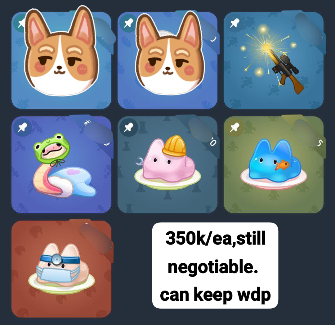 WTS ALL GIFT TELEGRAM, 350k/ea. negooo #zonauang #zonajajan BU