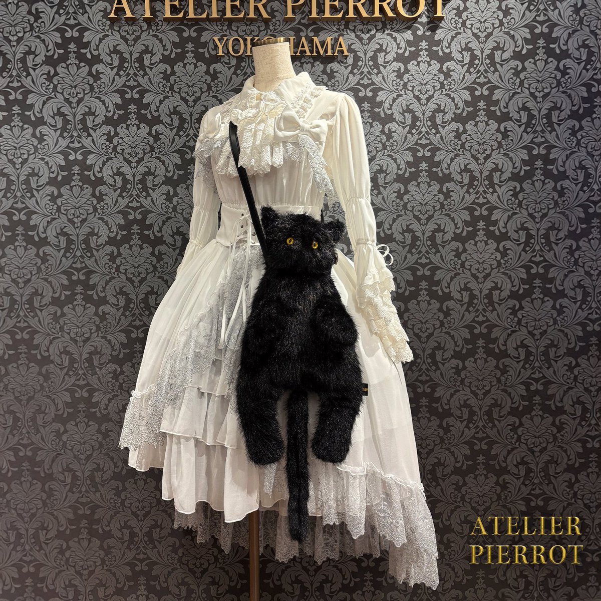 ❤️新入荷❤️ 🐈‍⬛ATELIER-PIERROT🐈‍⬛ Noir Neko Shoulder Bag