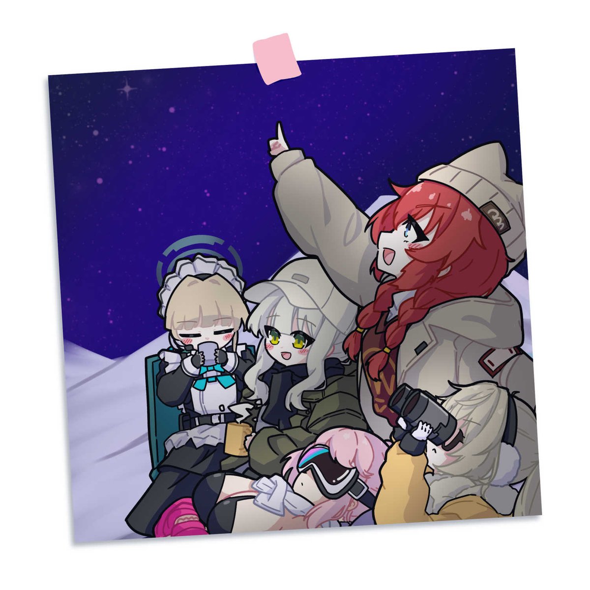 本文サンプルです!
特捜部(+トキ)&ヴェリキャンの面々でゆる〜く雪山キャンプを楽しむイラスト+ちょっとしたおまけ会話ページでお送りします📸
(会話の内容は…読んでのお楽しみ!)
今回も通常版に加えてグッズセット付きバージョンあります!!作りたいもの詰め込みました👍