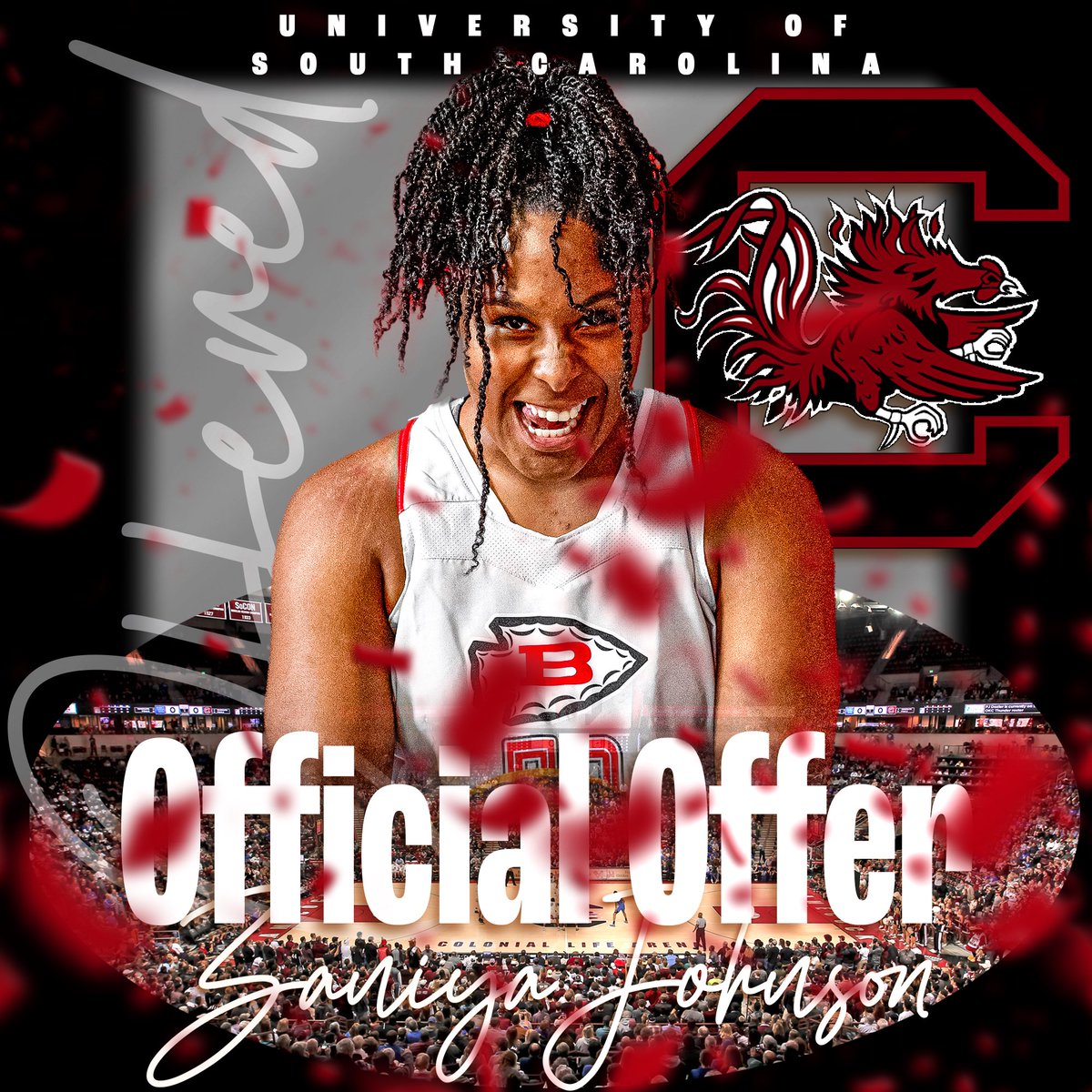 Zaniya Johnson (@zaniyajohnson19) on Twitter photo After an amazing conversation with <a href="/dawnstaley/">dawnstaley</a> I am blessed and excited to announce that I’ve received an offer from <a href="/GamecockWBB/">South Carolina Women's Basketball</a>!!! <a href="/CenterCball/">Center Court Report</a> <a href="/BLX_G_Bball/">Biloxi Lady Indian Basketball</a> <a href="/FBCMotton/">FBC Mo</a> <a href="/Coach_Five_3/">Coach Hill</a> After an amazing conversation with <a href="/dawnstaley/">dawnstaley</a> I am blessed and excited to announce that I’ve received an offer from <a href="/GamecockWBB/">South Carolina Women's Basketball</a>!!! <a href="/CenterCball/">Center Court Report</a> <a href="/BLX_G_Bball/">Biloxi Lady Indian Basketball</a> <a href="/FBCMotton/">FBC Mo</a> <a href="/Coach_Five_3/">Coach Hill</a>