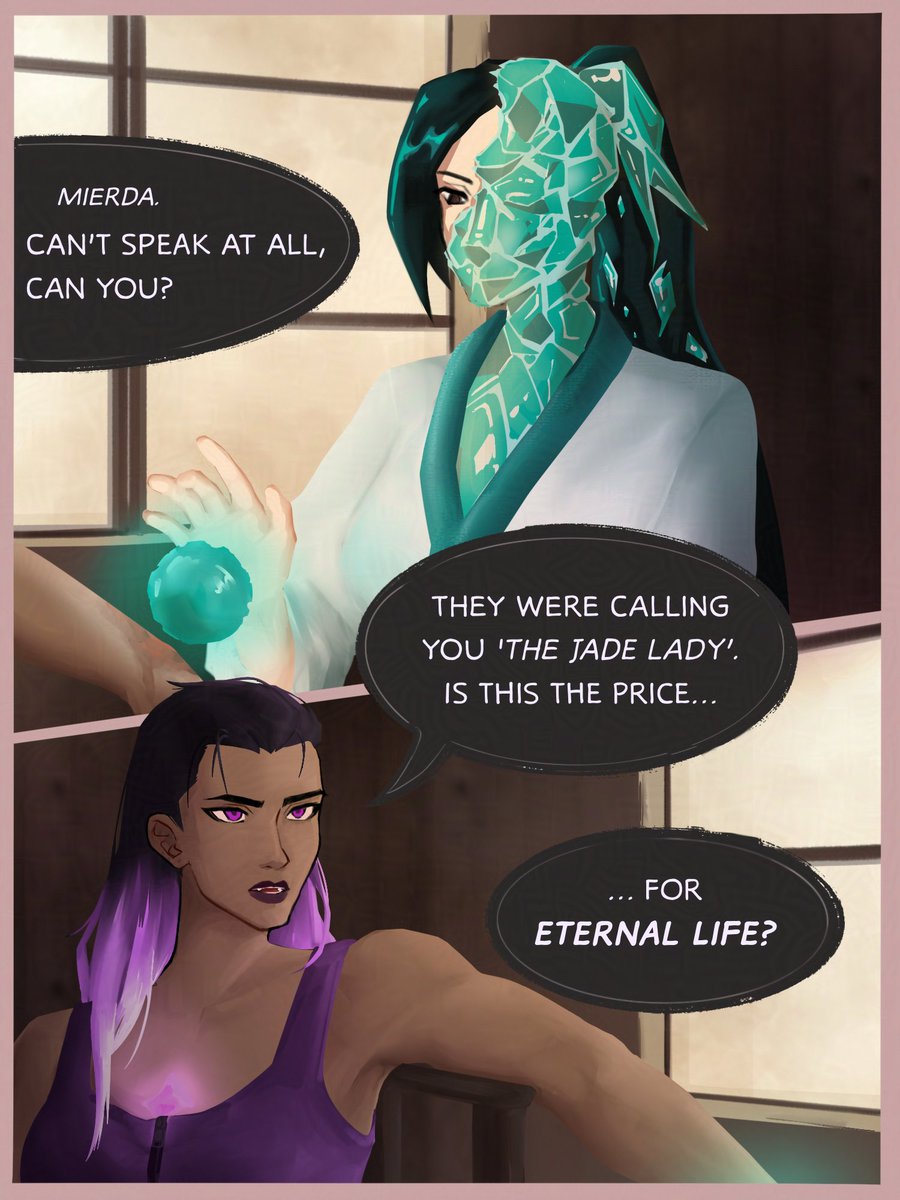#reygeweek <a href="/reygeweek/">reyge week!</a> day 6: mortal x immortal

local agent healed by some ancient crystal-y lady she shot in the heart (and couldn't kill)