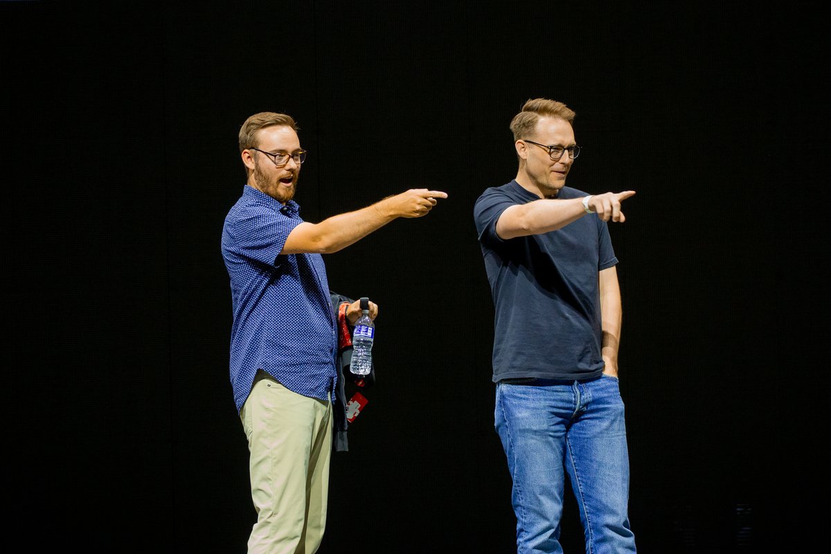 Patrick Stephan (@pstephan1187) on Twitter photo I brought my camera to <a href="/LaraconUS/">Laracon US</a> this week and took some pics. This is one of my favorites of <a href="/aarondfrancis/">Aaron Francis</a> and <a href="/alexandersix_/">Alex Six</a>. Looking forward to sharing more pictures soon. Thanks to all who made it such a great conference! I brought my camera to <a href="/LaraconUS/">Laracon US</a> this week and took some pics. This is one of my favorites of <a href="/aarondfrancis/">Aaron Francis</a> and <a href="/alexandersix_/">Alex Six</a>. Looking forward to sharing more pictures soon. Thanks to all who made it such a great conference!