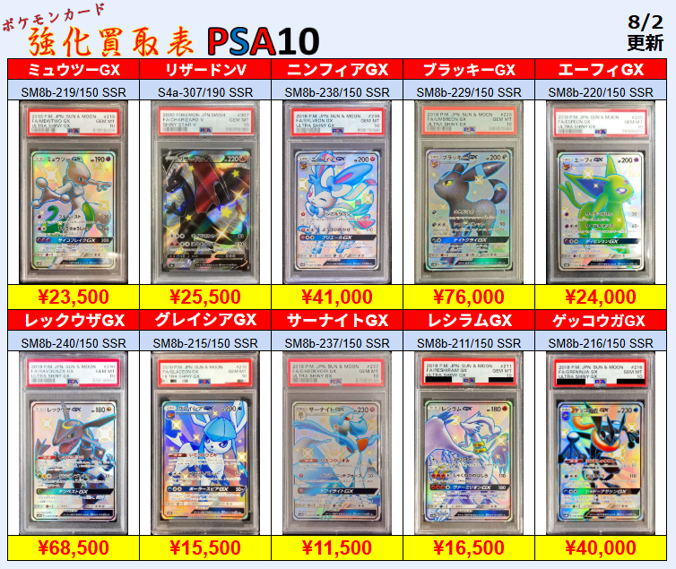 ポケカ #PSA #買取】 SSR 系統のPSA10も高価買取中です✨ 💥【PSA10