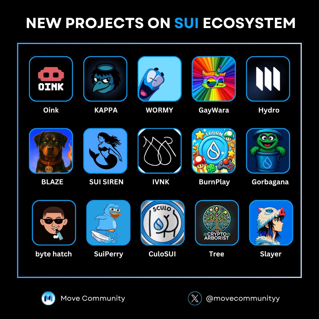 media_sui's tweet photo. NEW PROJECTS ON SUI ECOSYSTEM 🚀

This is the perfect time for established projects to reaffirm their quality and for new projects to lay a solid foundation on $SUI 😍

Let’s take a look at the new names this week. Did we miss any hidden gems?🤔

Like and RT to support us 🙏 https://t.co/8jauwMzKju
