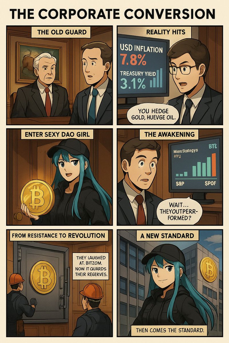 tcrpty's tweet photo. 🏢💰 “The Corporate Conversion”
Good Saturday
$PUMP $BTC $ETH $PENGU $ENA $ZORA $SOL $TRX $ADA $XRP $PEPE $TON $SUI $XTZ $CFX $LTC $LINK $BERT $NPC $ELIXIR $DOGE $INC $SPK $SYRUP #web3 #crypto #ethereum #nft #blockchain #only50 #anime #manga #otaku #animeart #animememes https://t.co/UwKu2eAREt