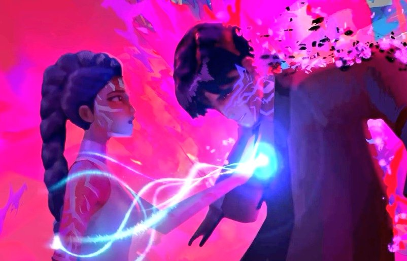 julianmiflaco's tweet photo. rumi singing and touching jinu's chest as he drifts away??? this concept art is absolutely heartbreaking

ac wendell dalit https://t.co/BGmBw785AJ