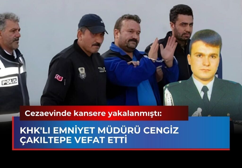 Bir zamanlar Anadolu'da...

KHK’lı 3. sınıf emniyet müdürü Cengiz Çakıltepe,  Isparta Cezaevinde kansere yakalandı...
6 ay önce tahliye edilmişti...Ankara’da tedavi gördüğü hastanede vefat etti.
Tansu Çiller ve Abdullah Gül'ün koruma müdürlüğünü yapmıştı.

(12. 05. 2025)

BOLD