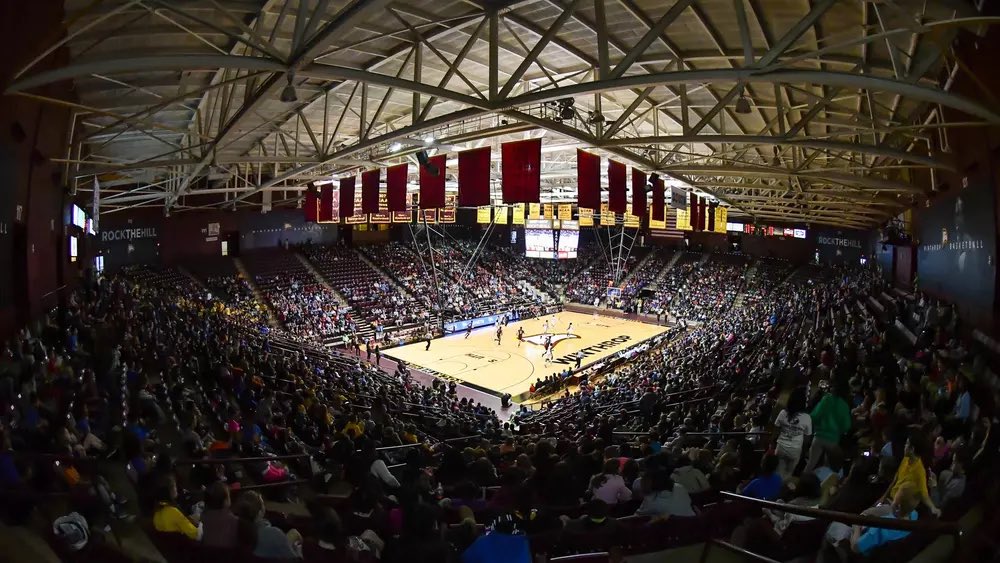 1. Winthrop Coliseum (Rock Hill, SC) 
Date Opened: 1982
Capacity: 6,100
Fun fact: The Winthrop Coliseum hosted the ONLY Big South MBB team ever to finish ranked in the AP and Coaches Poll.