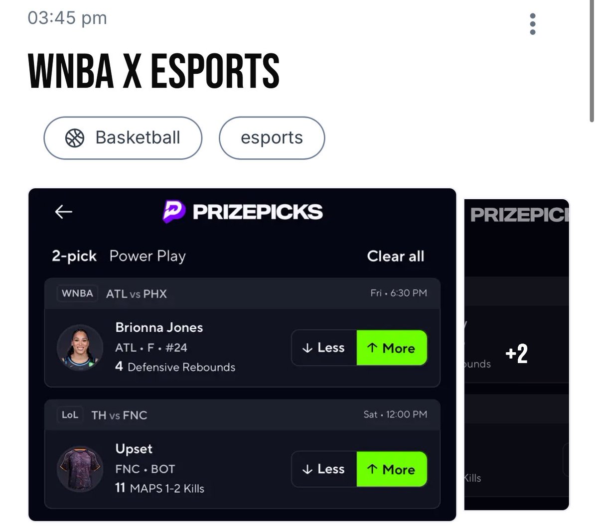 If you follow me on Winible, we wait for #Upset To cash us out #Esports 

I post WNBA &amp; Esport pairs on Winible Daily ⬇️⬇️

winible.com/banesquad