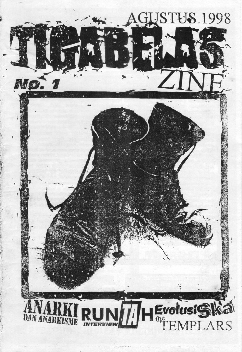 Bulan ini (Agustus), 27 tahun yang lalu (1998), fanzine "TigaBelas" edisi perdana terbit.

Fanzine bikinannya Arian13 (Puppen / Seringai / Negatifa).