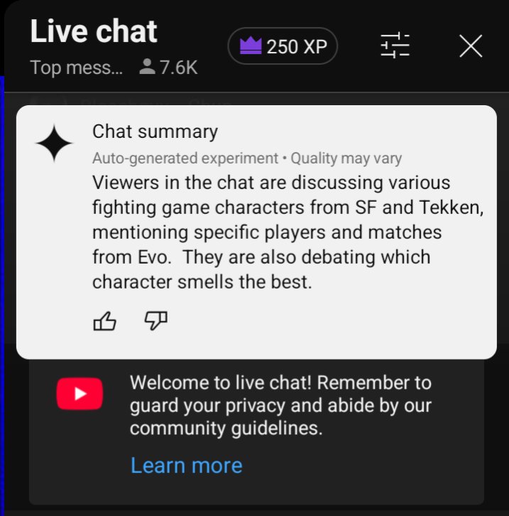 Evo chat is always a far cry from any other major/qualifier during the year. but this summary is crazy 💀💀💀