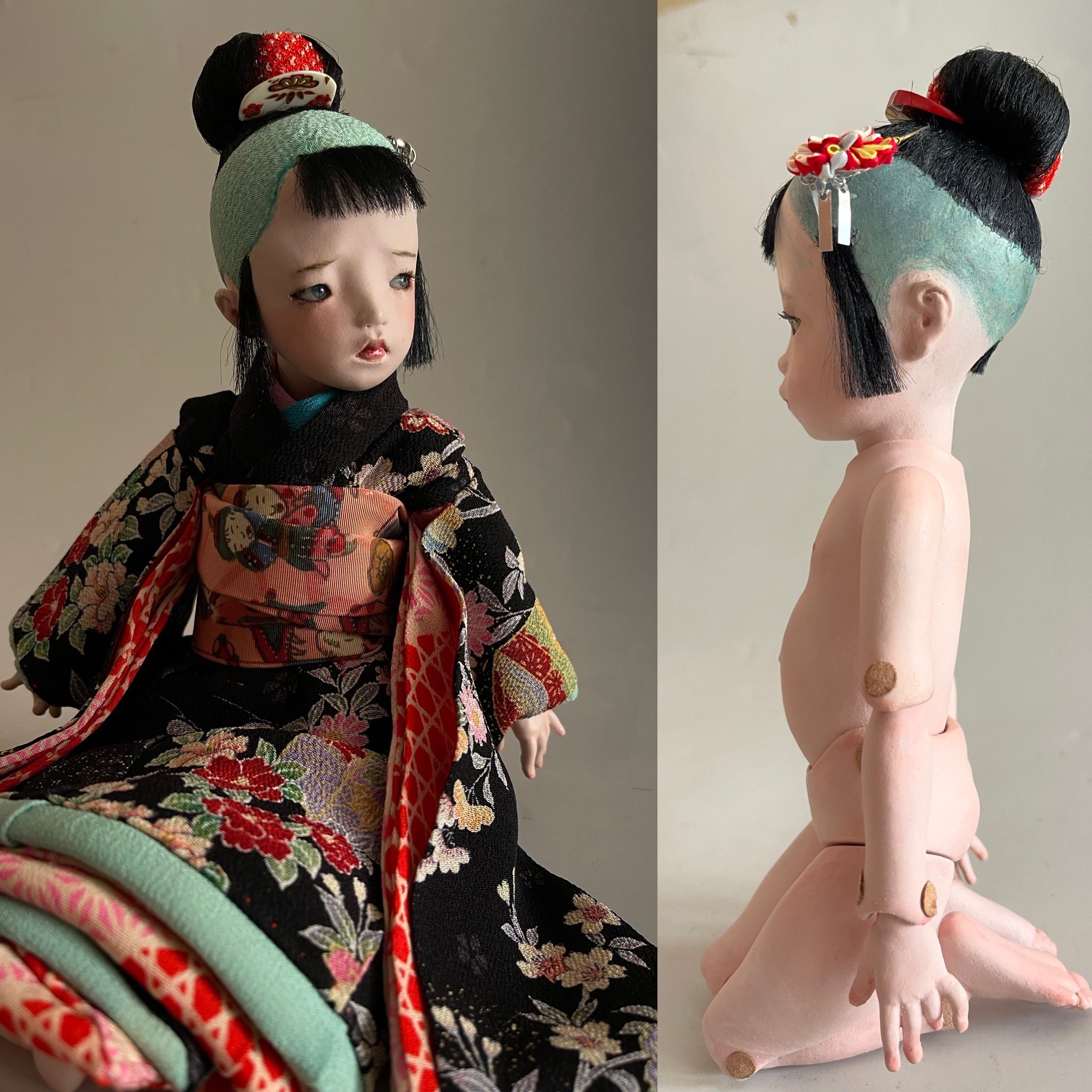【貴重】民族衣装 人形のアンティーク アート作品( 額入り) 木製人形（民族衣装） (ES0020) | メルヘンの贈り物ー北欧