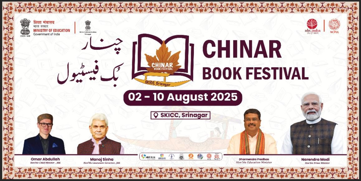 Dharmendra Pradhan (@dpradhanbjp) on Twitter photo Landed in Srinagar a while ago. I will be inaugurating the 2nd edition of Chinar Book Festival organised by <a href="/nbt_india/">National Book Trust, India</a> and NCPUL.
Later in the day, I will visit <a href="/cukmrofficial/">Central University of Kashmir</a> and interact with academic leadership of HEIs from J&K and Ladakh. Look forward to an exciting day Landed in Srinagar a while ago. I will be inaugurating the 2nd edition of Chinar Book Festival organised by <a href="/nbt_india/">National Book Trust, India</a> and NCPUL.
Later in the day, I will visit <a href="/cukmrofficial/">Central University of Kashmir</a> and interact with academic leadership of HEIs from J&K and Ladakh. Look forward to an exciting day
