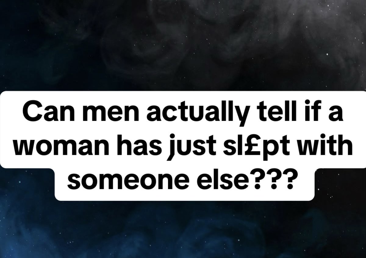 People were asked "Can men actually tell if a woman has just sl£pt with someone else?"

The replies are shocking 😨👇