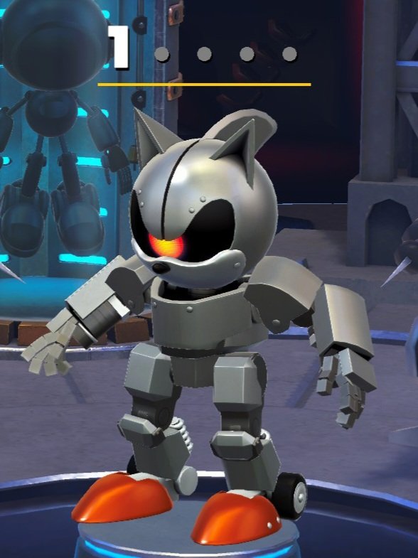 In Sonic Superstars, Mecha Sonic Mark I appears as a DLC body for