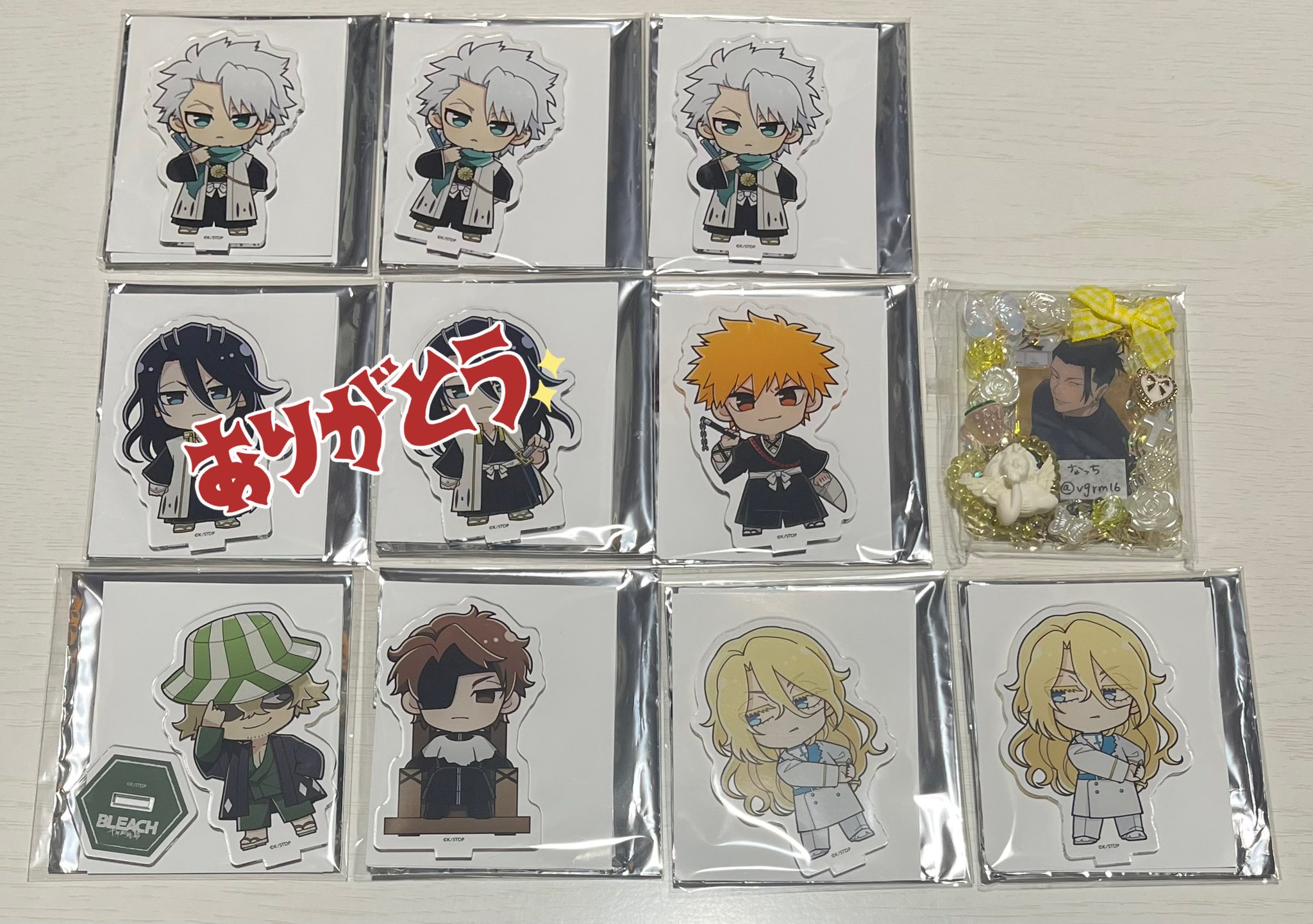 BLEACH プリンセスカフェ アクリルスタンド　ハッシュヴァルト　3点 BLEACH プリンセスカフェ ミニキャラアクリルスタンド ハッシュ