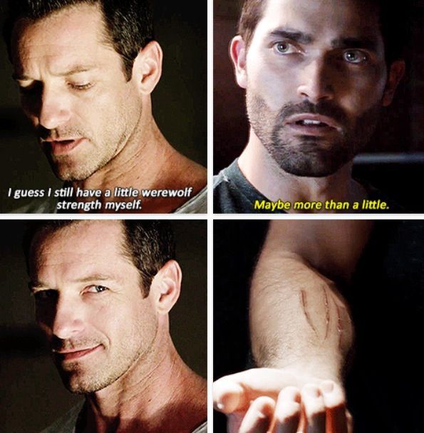 WolfFeller's tweet image. Day 121 of posting the first Ian Bohen photo that Pinterest recommends. 
That Classic Peter Hale Smirk. 
#IanBohen #day121 #trend