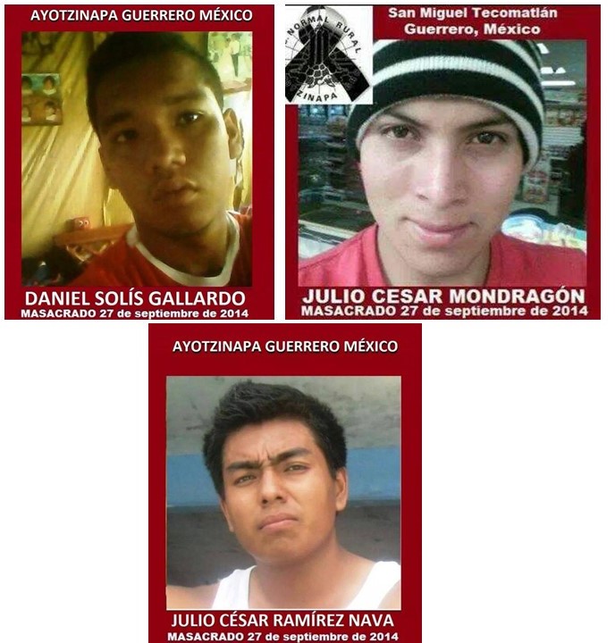 Por #DanielSolísGallardo, #JulioCesarMondragón y #JulioCesarRamírezNava pasamos lista y exigimos Justicia, ya que fueron asesinados el 26 de septiembre de 2014, hace más de 10 años en Iguala, Guerrero.