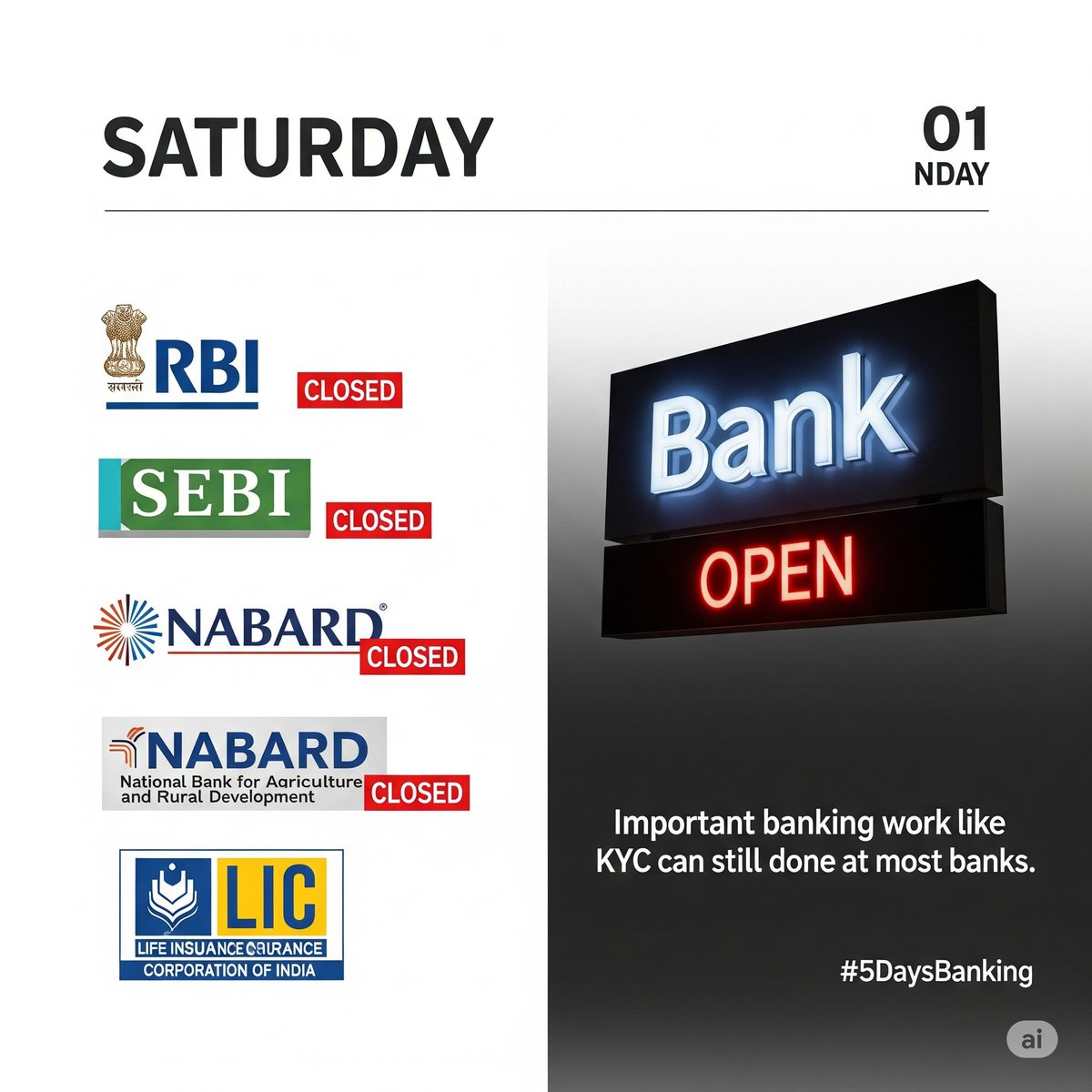 PSBPunch's tweet photo. Guys today only banks open in #India ,where digital india campaign was launched in 2015 and 10 years have been passed,still we are legging for normal demand of #5dayweek .
#5daysbanking https://t.co/S6Fr4aq0WW